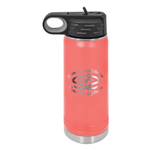 20 OZ. CORAL POLAR CAMEL STAINLESS WATER BOTTLE